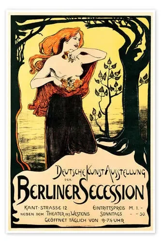 Poster Berlin Secession de Ludwig von Hofmann Master Collection