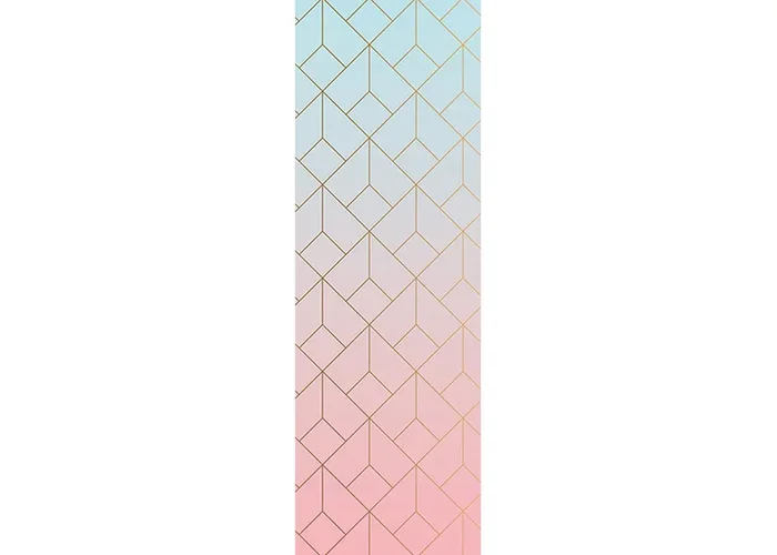 póster decorativo arte deco azul, rosa y oro de Sanders & Sanders – 601066