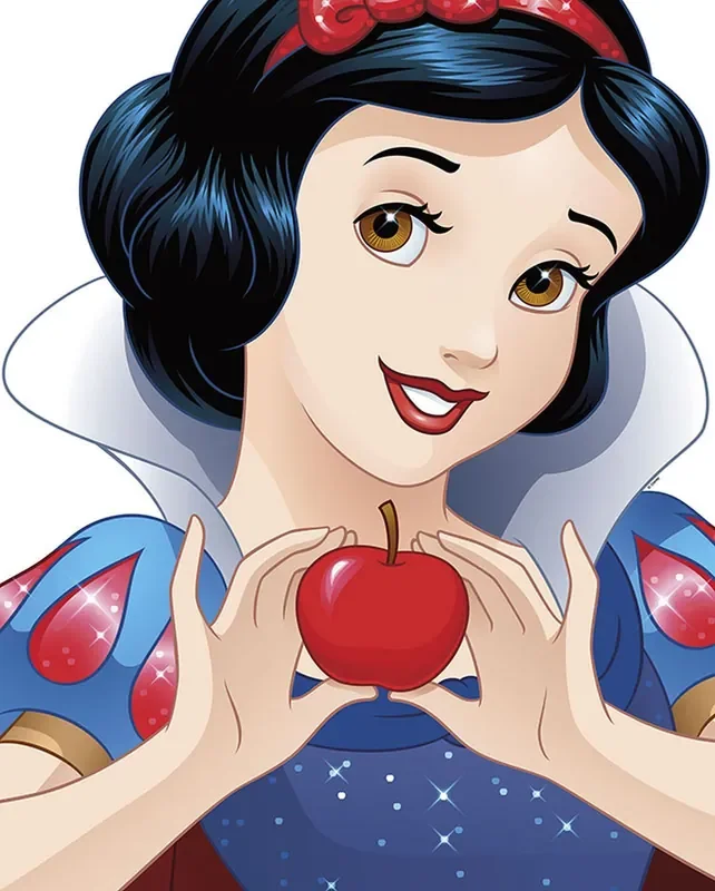póster decorativo Blancanieves azul y rojo de Disney – 610138