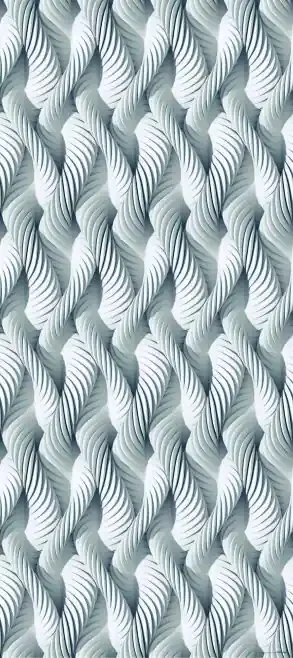 póster decorativo diseño abstracto blanco de Sanders & Sanders – 600839