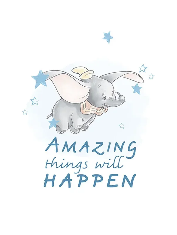 póster decorativo Dumbo azul de Disney – 610104