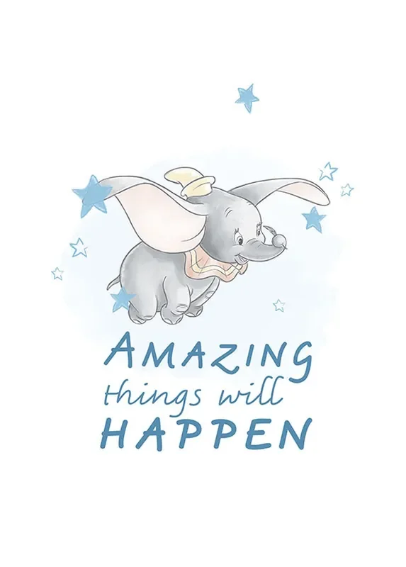 póster decorativo Dumbo azul de Disney – 610106