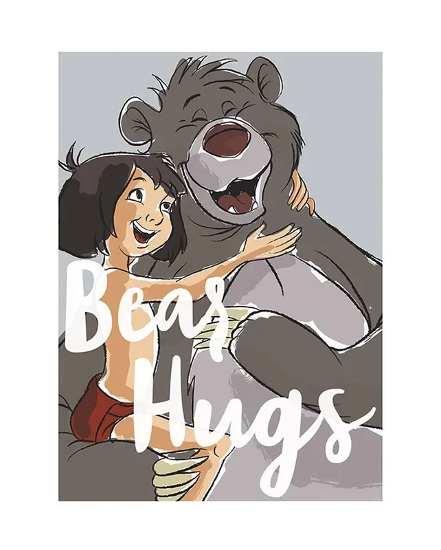 póster decorativo El libro de la selva gris de Disney – 610099