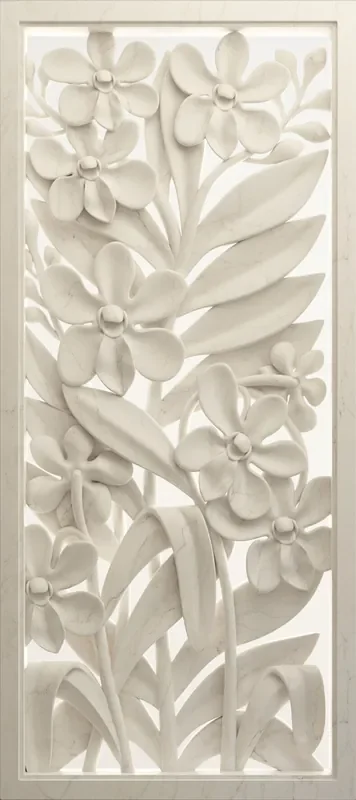 póster decorativo flores blanquecino de Sanders & Sanders – 600851