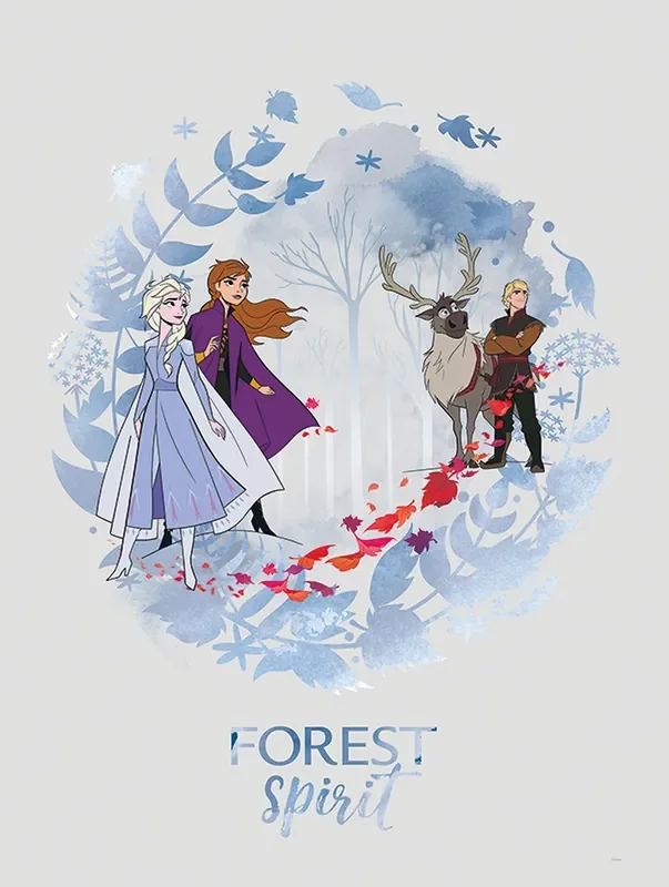 póster decorativo Frozen azul de Disney – 610143