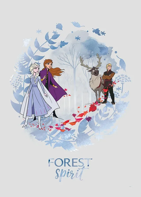 póster decorativo Frozen azul de Disney – 610145