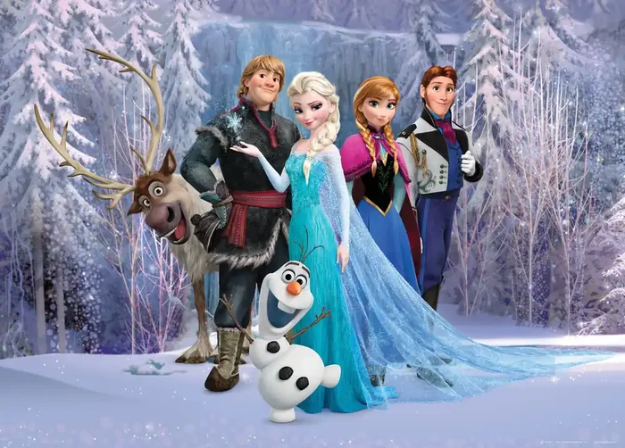 póster decorativo Frozen morado y azul de Disney – 600656