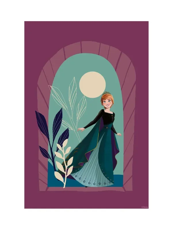 póster decorativo Frozen sol de medianoche morado de Disney – 612834