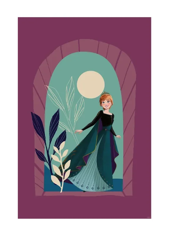 póster decorativo Frozen sol de medianoche morado de Disney – 612836
