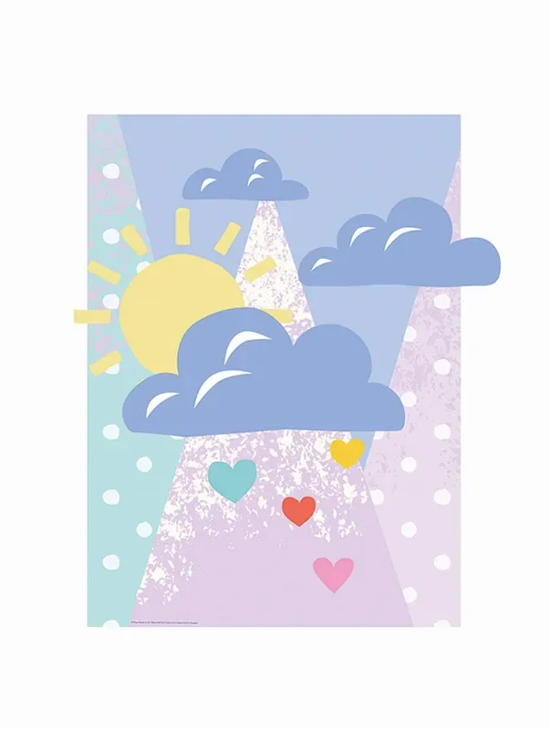 póster decorativo pequeñas nubes multi color de Komar – 610188