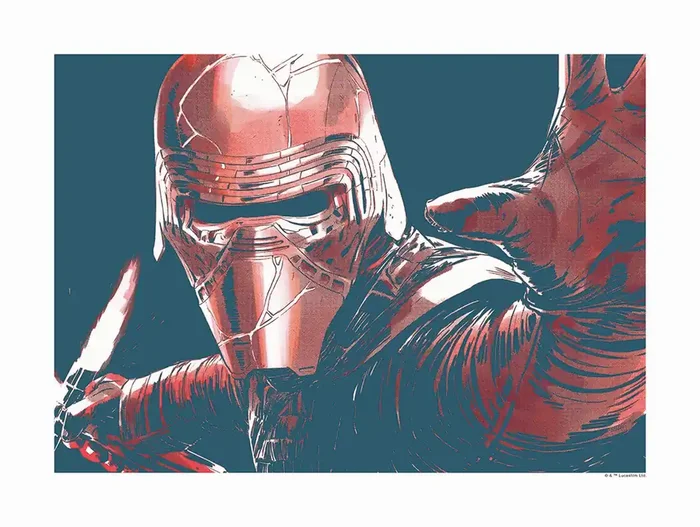 póster decorativo Star Wars Kylo rojo y azul de Disney – 610260