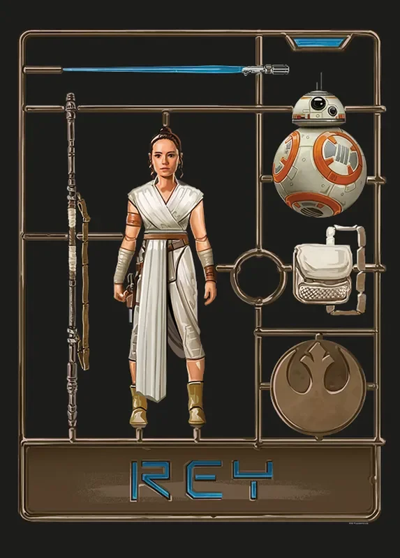 póster decorativo Star Wars Rey marrón de Disney – 610283