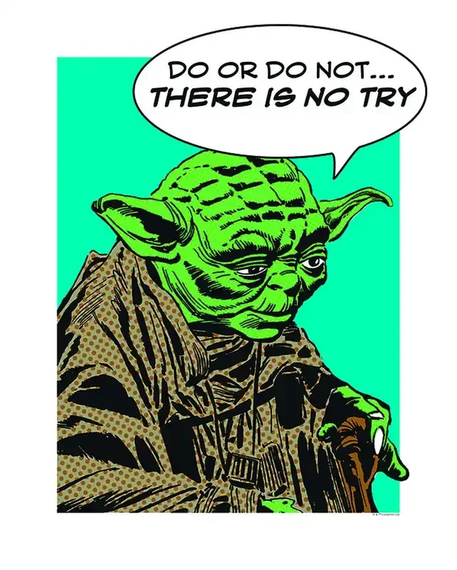 póster decorativo Star Wars Yoda multi color de Disney – 611680