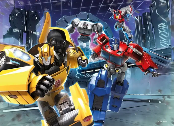 póster decorativo Transformers amarillo, rojo y azul de Sanders & Sanders – 601255