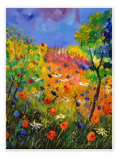 Prado con flores silvestres de Pol Ledent