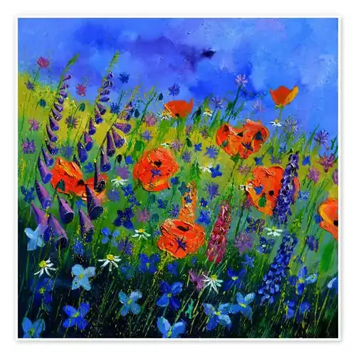 Prado de flores colorido de Pol Ledent