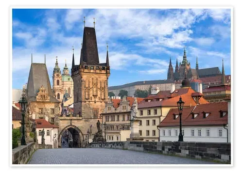 Prague Castle and Old Town in summer de Jan Christopher Becke