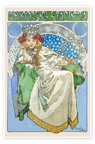 Princesa Hyacinth de Alfons Mucha Master Collection