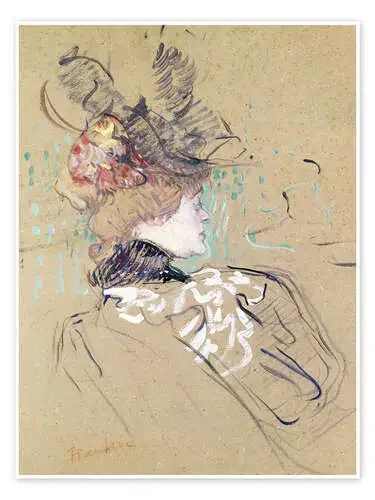 Profile of a woman de Henri de Toulouse-Lautrec Bridgeman Images
