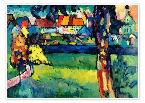 Pueblo de Baviera (Murnau) de Wassily Kandinsky ARTOTHEK