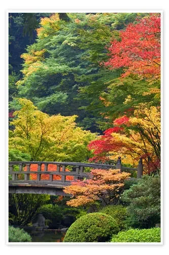 Puente en el jardin japones de Don Paulson Danita Delimont