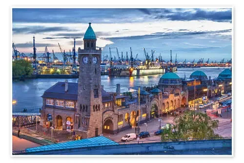 Puerto de Hamburgo y puentes de aterrizaje de Jan Schuler