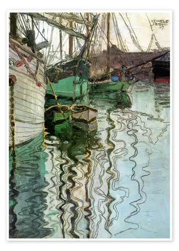 Puerto de Trieste de Egon Schiele Master Collection