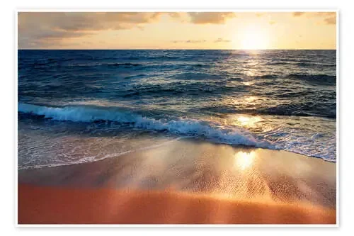 Puesta de sol en el mar de Lichtspielart