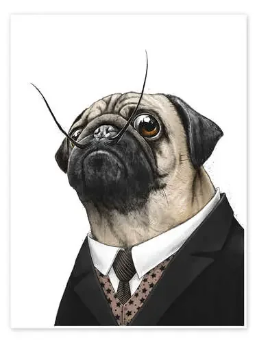 Pug Salvador Dalí de Nikita Korenkov