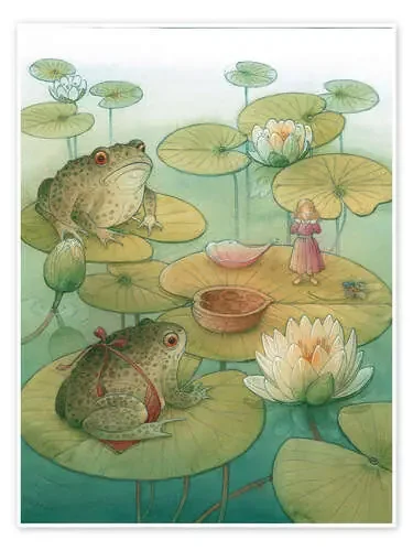 Pulgarina y las ranas, 2005. de Kestutis Kasparavicius Bridgeman Images