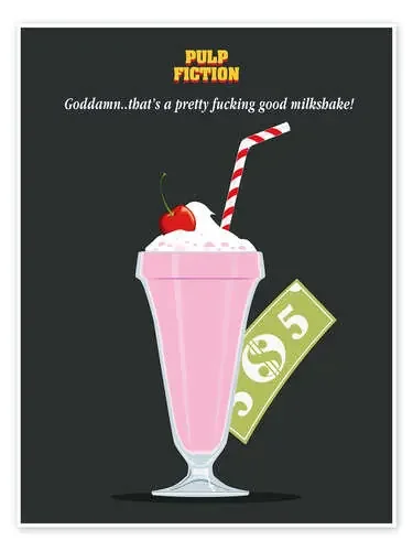 Pulp Fiction (inglés) de Golden Planet Prints