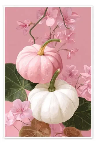Pumpkins with flowers de pixelliebe