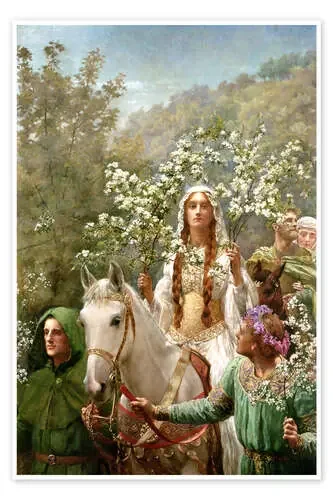 Queen Guinevere‘s Maying de John Collier Bridgeman Images