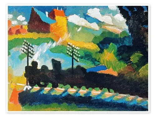 Railway in Murnau de Wassily Kandinsky ARTOTHEK
