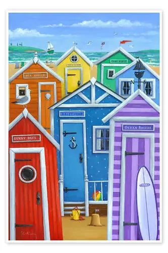 Rainbow Beach Huts de Peter Adderley MGL Licensing
