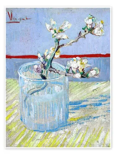 Ramo de flores de almendro en un jarrón de Vincent van Gogh Master Collection