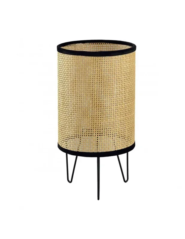 Rebajas Lámpara de Mesa Rejilla Marrón