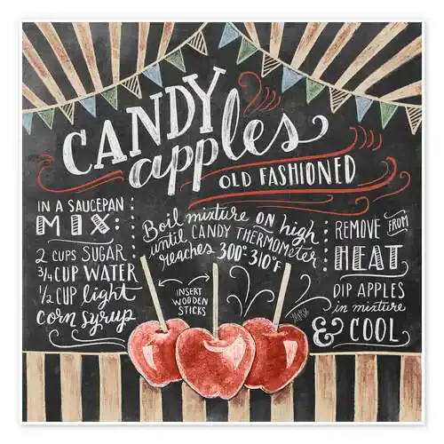 Receta de manzanas de caramelo (inglés) de Lily & Val MGL Licensing