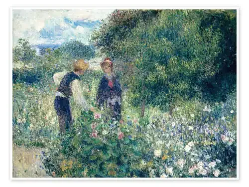 Recogiendo flores de Pierre-Auguste Renoir Master Collection