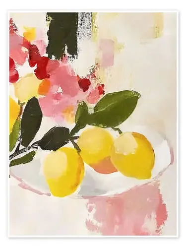 Red and Pink Lemons II de Willow Studio