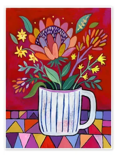 Red Protea de Janet Broxon