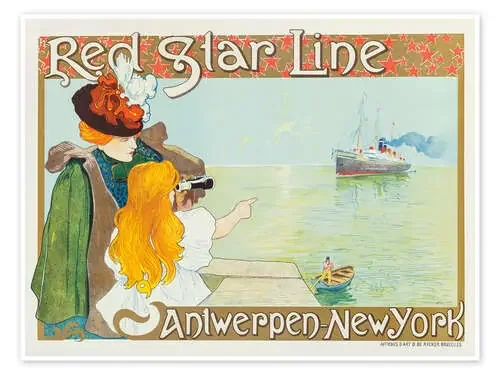 Red Star Line, Antwerpen-NY de Henri Cassiers Master Collection