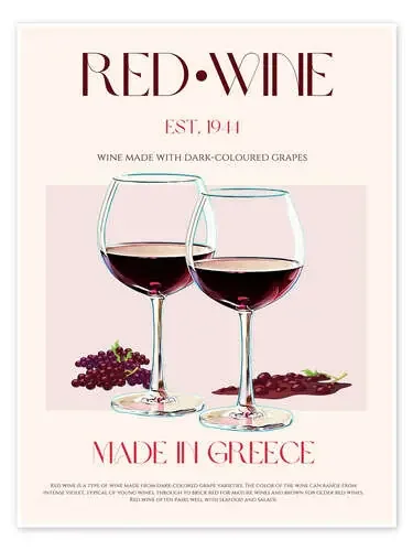 Red Wine, Greece 1944 de Nazma Khokhar 1x
