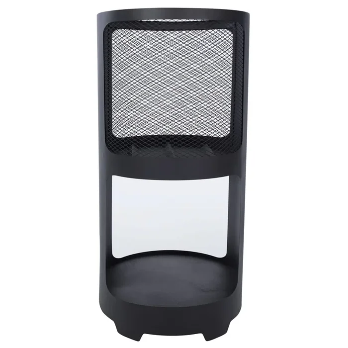 RedFire Brasero Buffalo de acero negro mate 44×90 cm