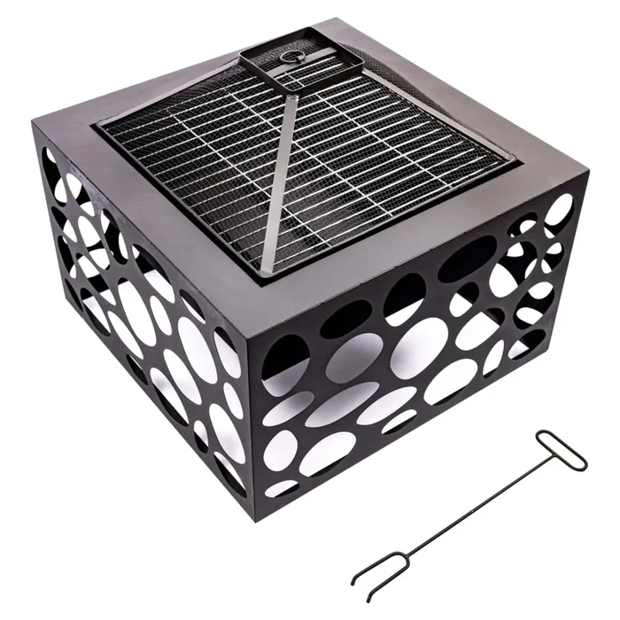 RedFire Brasero con parrilla Mikor negro