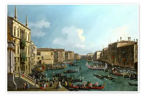 Regata en el Gran Canal de Antonio Canaletto Master Collection