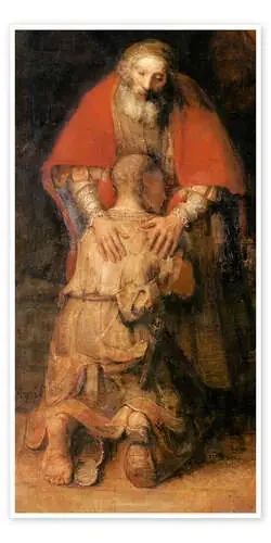Regreso del hijo pródigo (detalles) de Rembrandt van Rijn Master Collection