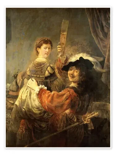 Rembrandt y Saksia como hijo pródigo de Rembrandt van Rijn Master Collection