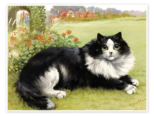 Rest in the garden de Louis Wain Master Collection