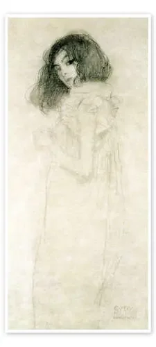 Retrato de una mujer joven de Gustav Klimt Bridgeman Images